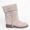 NEW Women work boots with Grey Cow suede