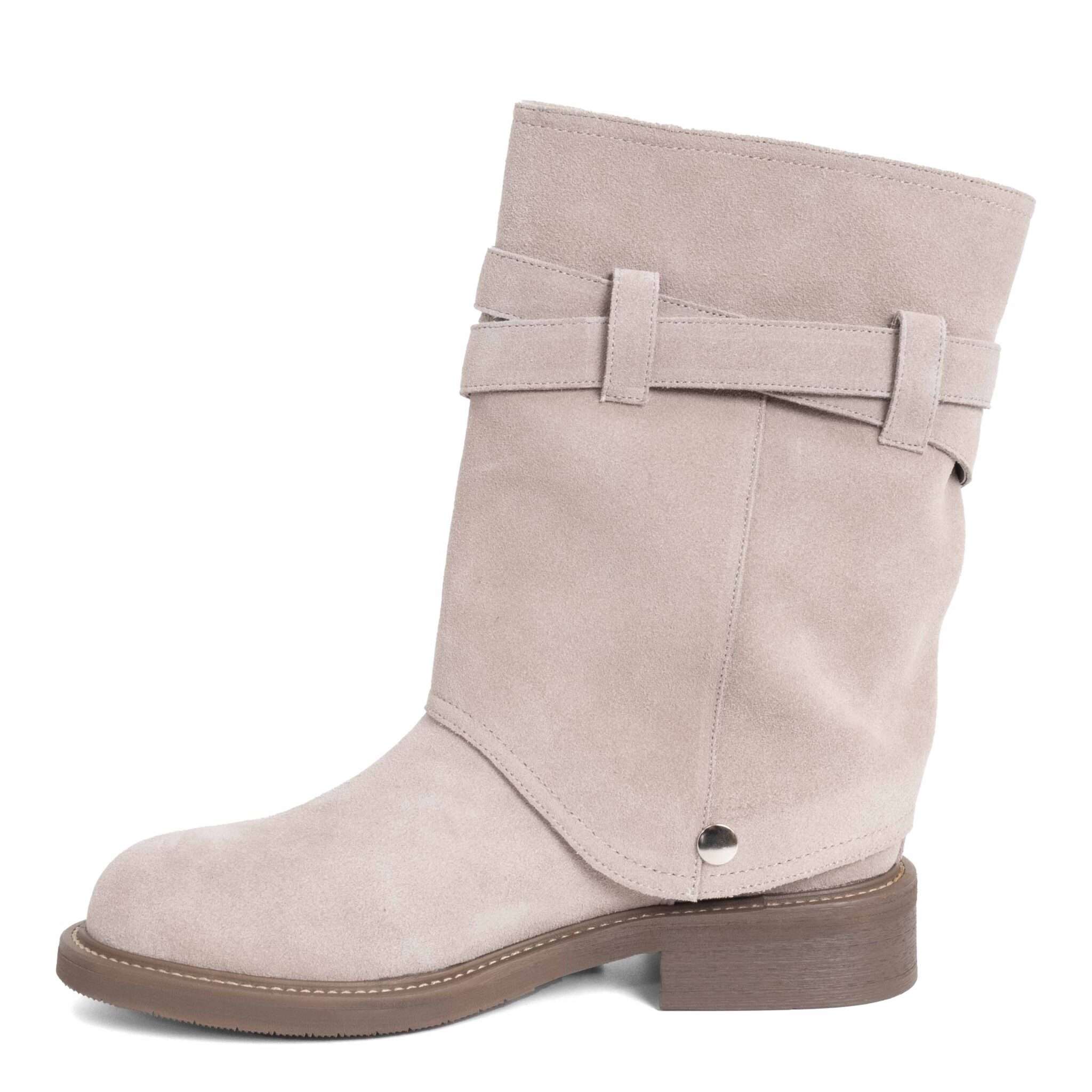 NEW Women work boots with Grey Cow suede