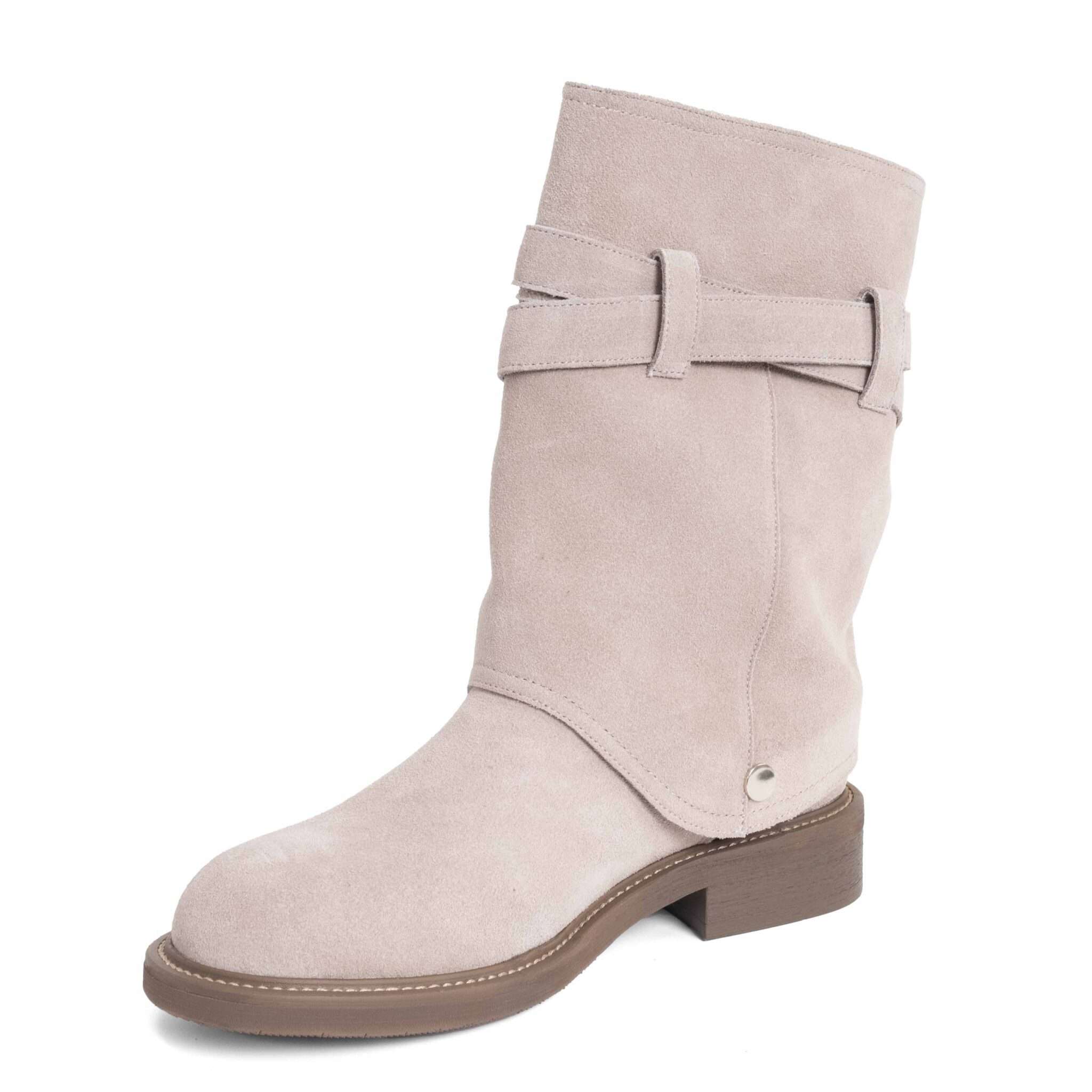 NEW Women work boots with Grey Cow suede