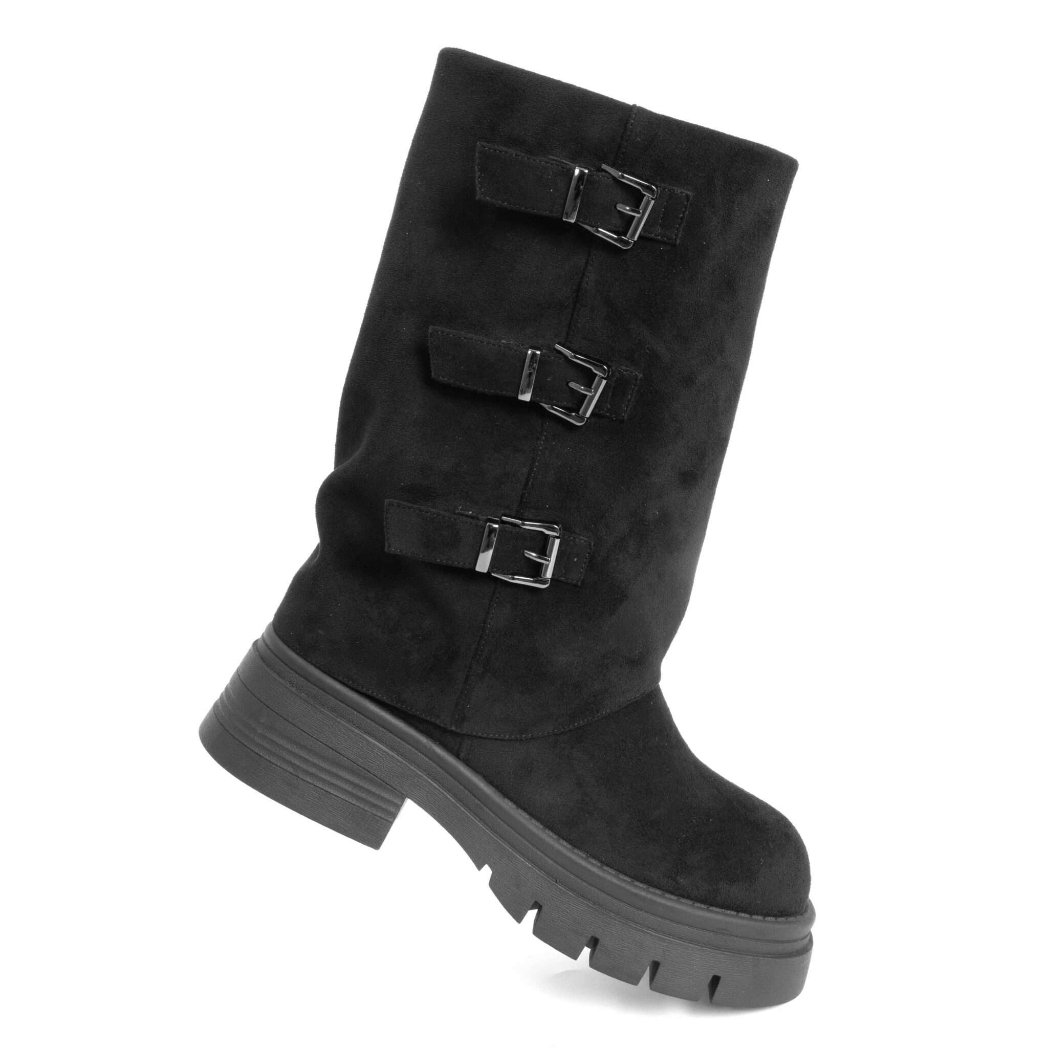 NEW Women work boots with Black microfiber