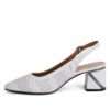 NEW Women pumps with White microfiber leather