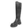 Classic knee high boots for women with PU leather