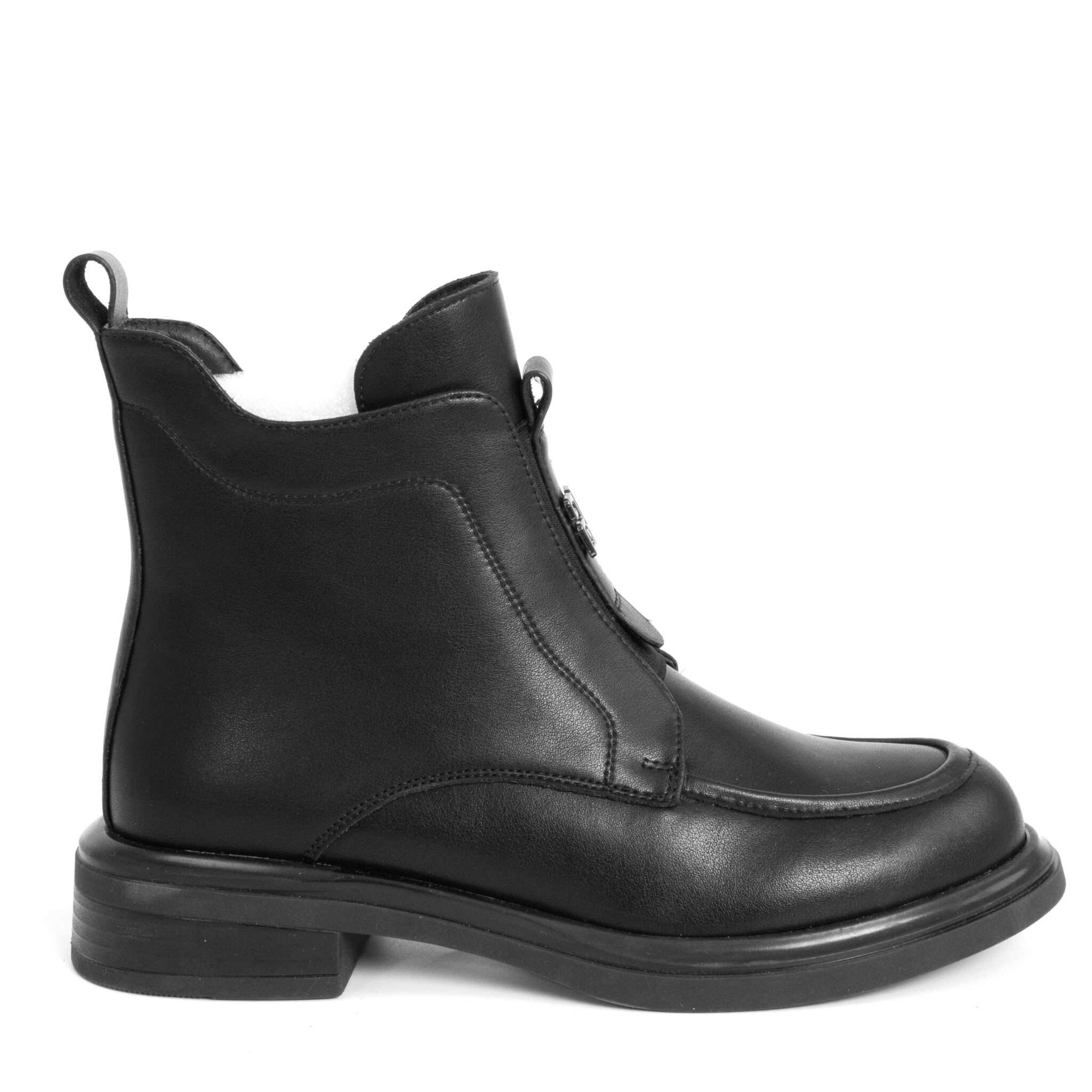 NEW Women work boots with Black Microfiber leather