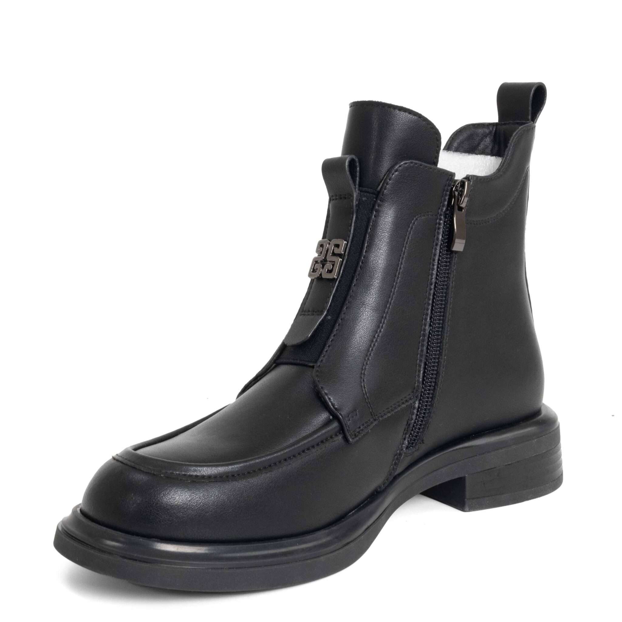 NEW Women work boots with Black Microfiber leather