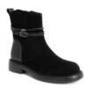 NEW Women work boots with Black synthetic Cow suede