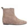 NEW Women work boots with Apricot Kidskin leather