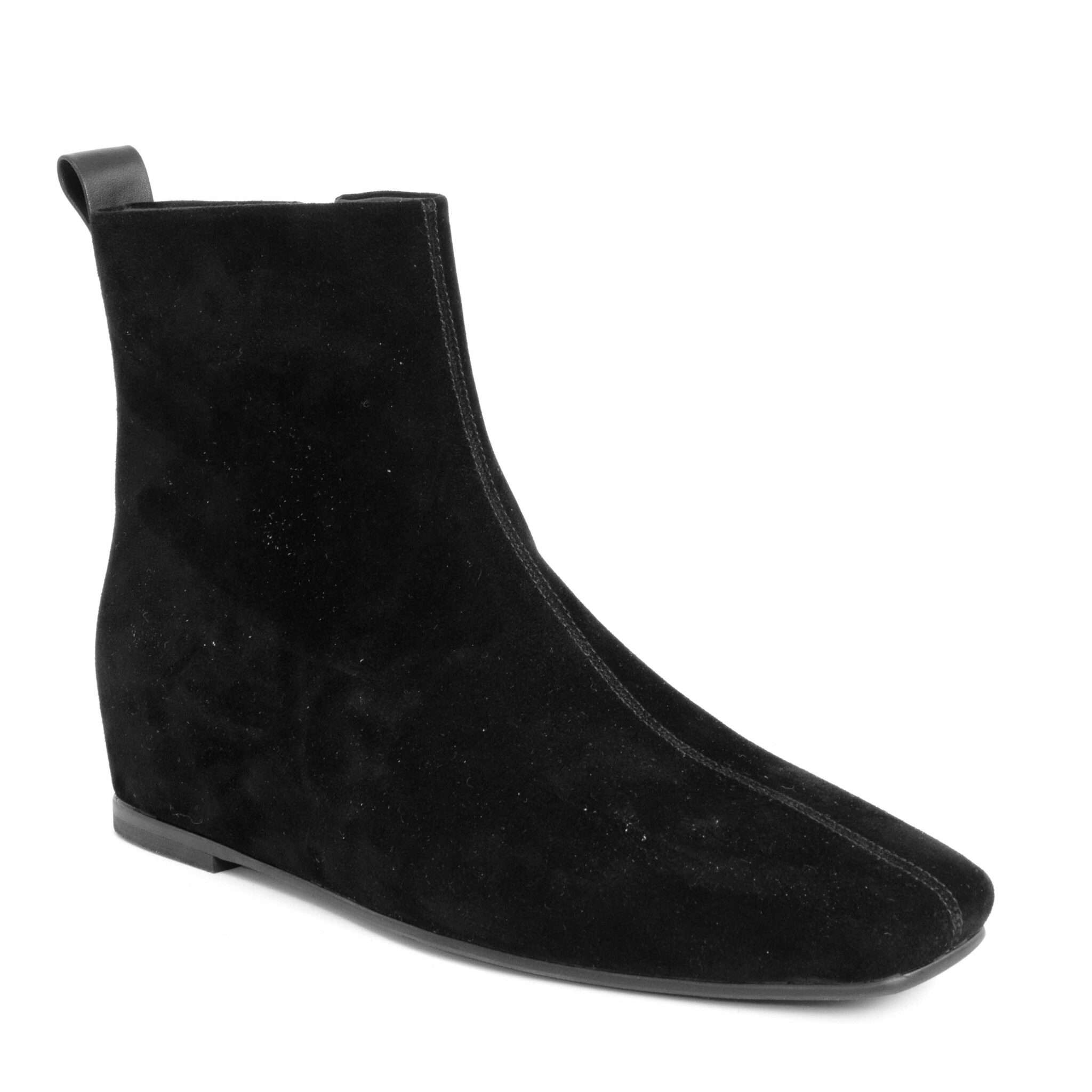 NEW Women work boots with Black Cow suede leather