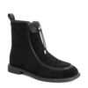 NEW Women work boots with Black Kidskin leather