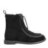 NEW Women work boots with Black Kidskin leather