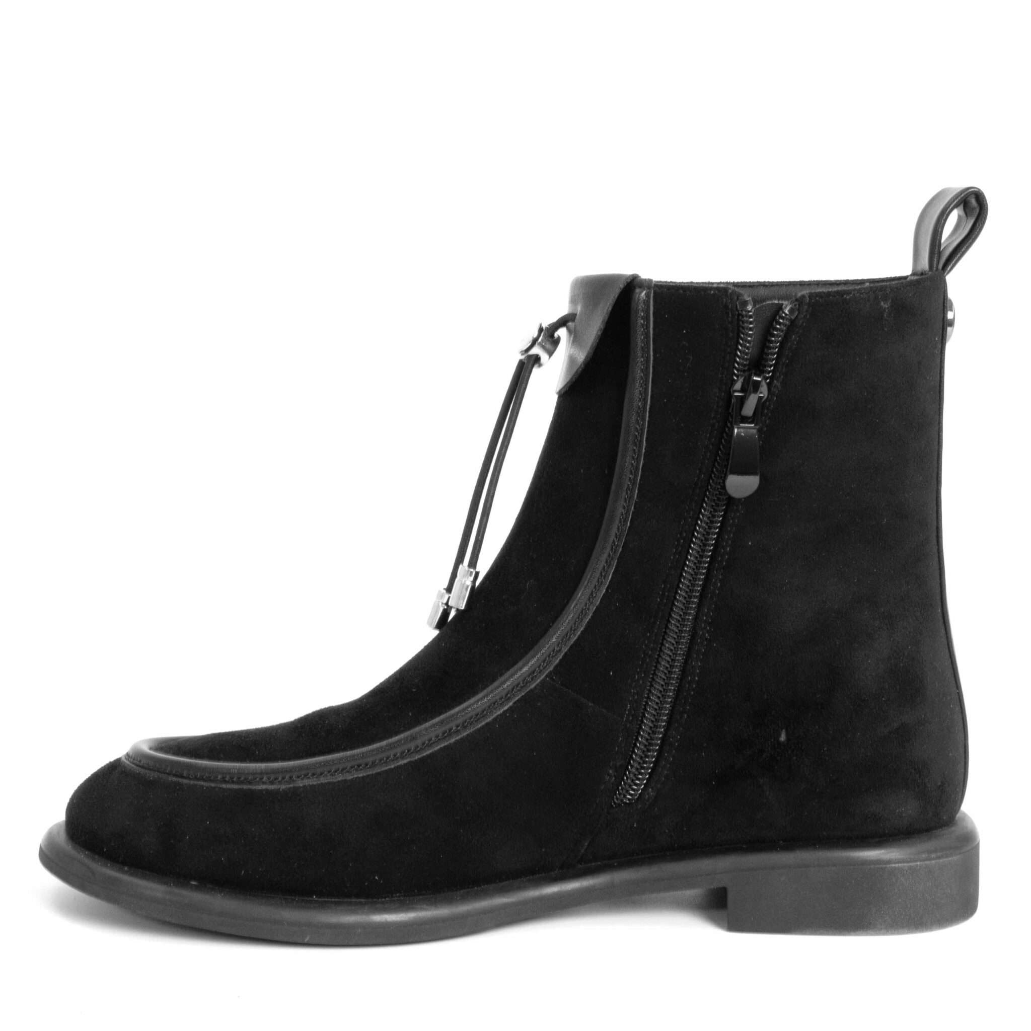 NEW Women work boots with Black Kidskin leather