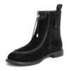 NEW Women work boots with Black Kidskin leather