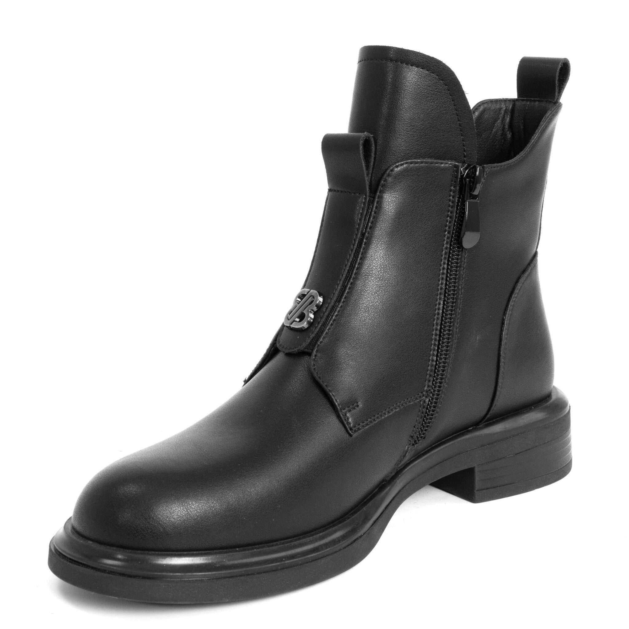 work boots for women with Black microfiber leather
