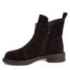 work boots for women with Coffee cow fiber suede