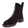 work boots for women with Coffee cow fiber suede