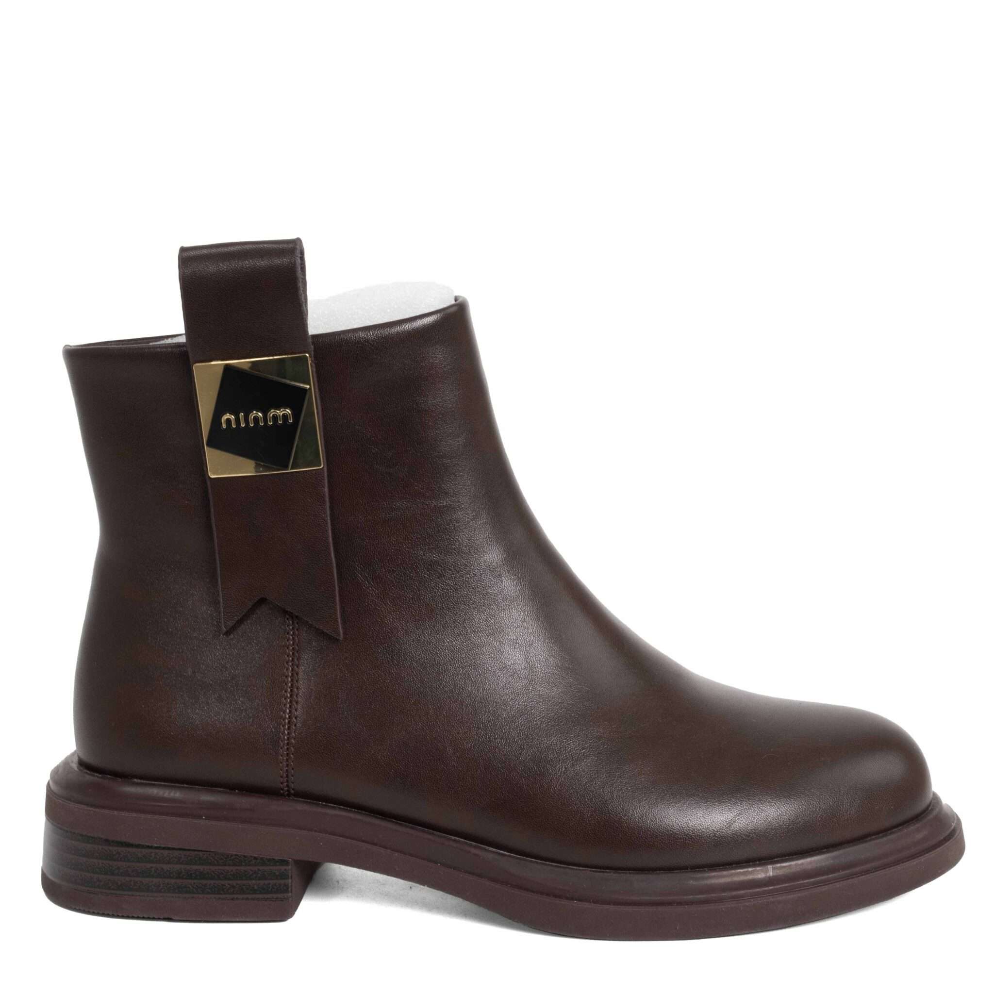 work boots for women with Coffee microfiber leather