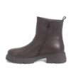 work boots for women with Brown microfiber leather
